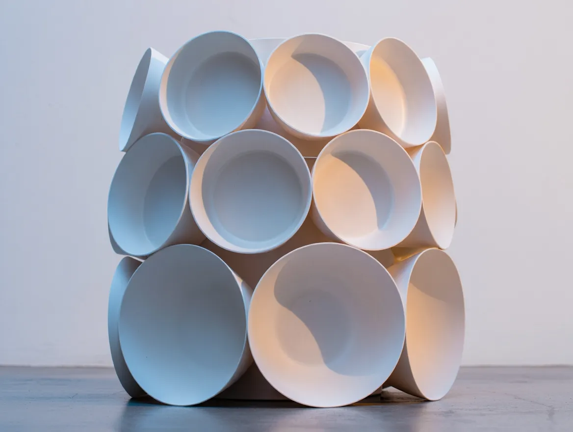 Abstract visual representing flexible and adaptable meal organization concepts